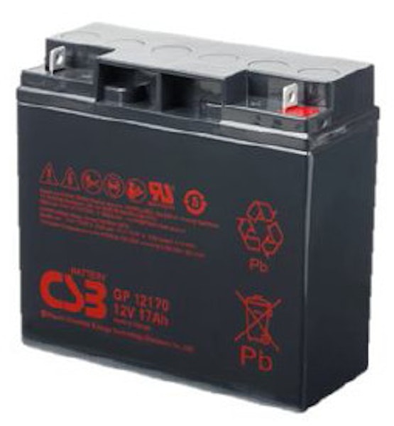 Suljettu lyijyakku CSB (AGM) GP12170B1 12V/17Ah (C20) T3 [8745203]