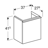Alakaappi Geberit Icon 370X279X415 mm Hiekanharmaa [6018580] |