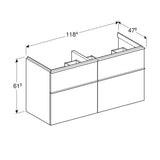 Alakaappi Geberit Icon 1184X476X615 mm Laava [6018677] |