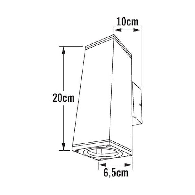 Seinävalaisin Monza 7907-370 2Xgu10 4111889