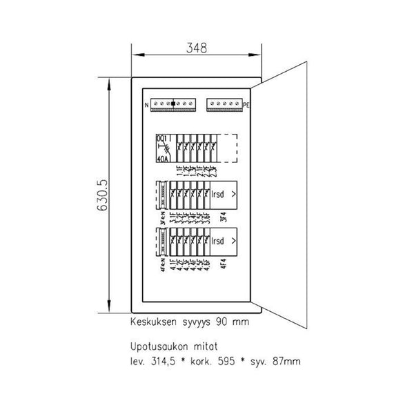 Ryhmäkeskus Uppo Setter Setter3418 V 35A Ip30 Ps [3332414] |