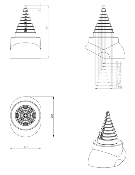 Vilpe antennikaulus 74092 musta [7813352]