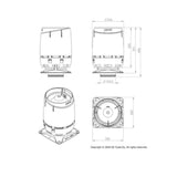 Poistoputki Vilpe Flow 125S 250X250 Ruskea [7820259] |