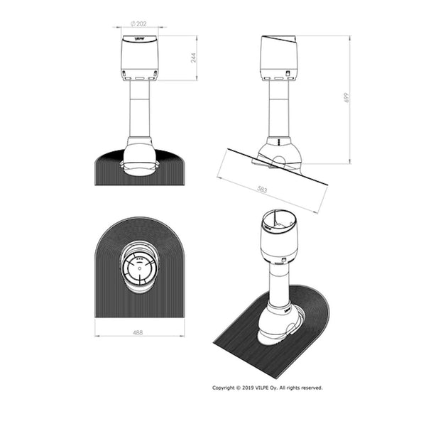 Alipainetuuletin Vilpe Flow kalteva 110 732162 [] |