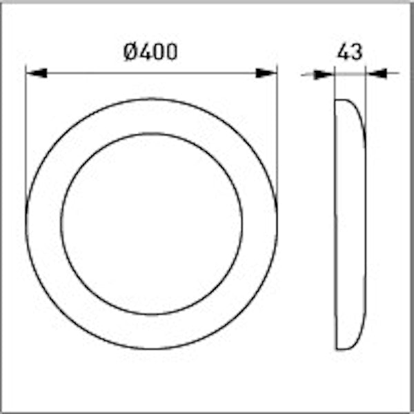 Koristerengas Ensto Avl45/Avr320 Valkoinen [4117870]