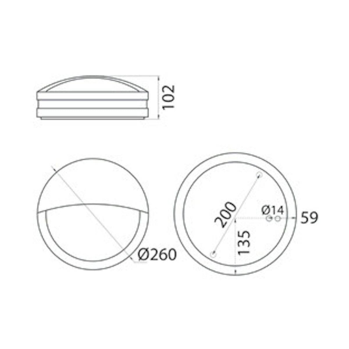 Seinävalaisin Ulko Lumia Avn260Lgh Ip54 60W E27 Pc O Gh [4103155] |