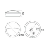 Seinävalaisin Ulko Lumia Avn260Lgh Ip54 60W E27 Pc O Gh [4103155] |