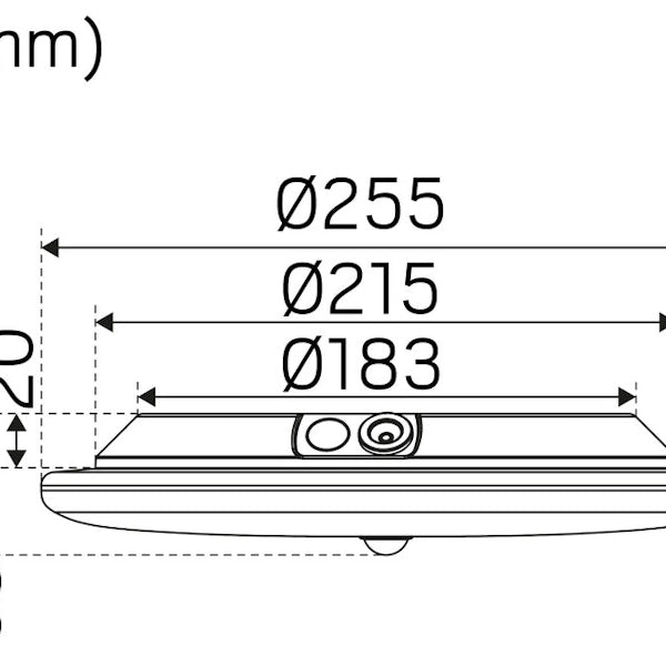 Pinta-Asennusvalaisin Moon Ip44 1180Lm 12,5W 3/4K Wh Pir