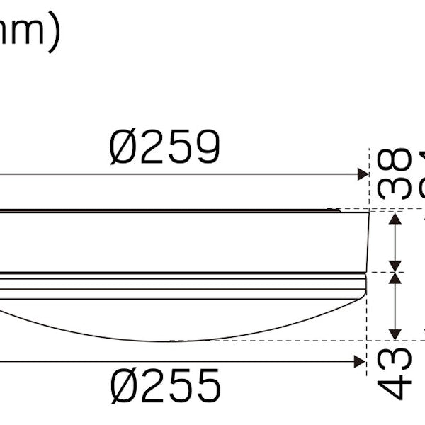 Pinta-Asennusvalaisin Moon Ip44 Ik04 E27 255Mm Wh