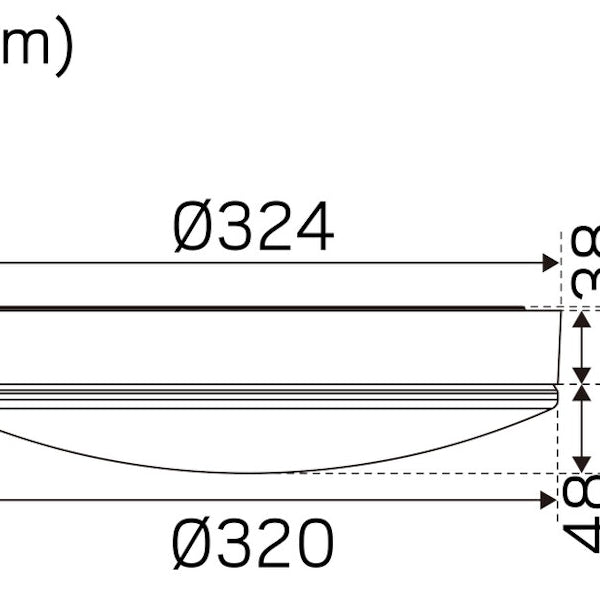 Pinta-Asennusvalaisin Moon Ip44 Ik04 E27 320Mm Wh