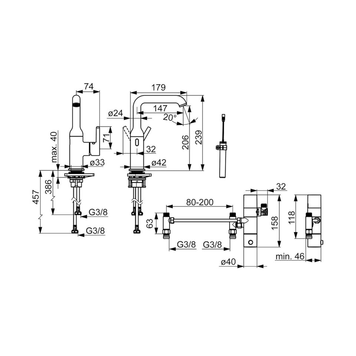 Pesuallashana Oras Optima Style 2611FHZ 2611FHZ - 33BT musta [6110475] |
