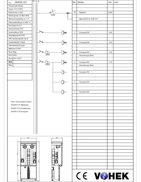 Pistorasiakeskus Pjx 2113V2 125A Ip44 Fe/Al [3434503] |