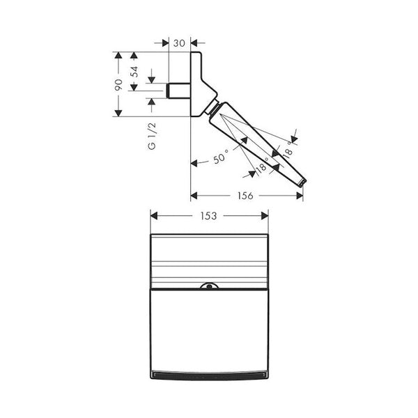 Yläsuihku Hansgrohe Raindance Vesiputoussuihku St [6559477] |