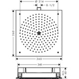 Yläsuihku Hansgrohe Raindance 260X260 Suihku [6559485] |