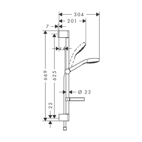 Suihkusetti Hansgrohe 26566400 Croma Select S Vario [6559570]