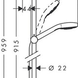 Suihkusetti Hansgrohe 26571400 Croma Select S Eco 9L [6559583] |