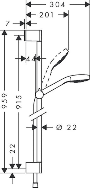 Suihkusetti Hansgrohe 26571400 Croma Select S Eco 9L [6559583] |