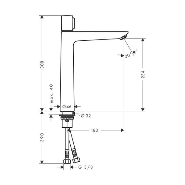 Pesuallashana Hansgrohe 71753000 Talis Select  E 240 [6150414]