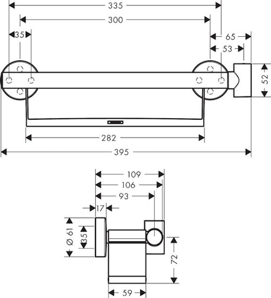 Tukitanko Hansgrohe 26328400 Sis,Hylly Ja Pidike [5773871] |