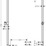 Suihkutanko Hansgrohe 26403400 Yhdist,Tukitanko 1100 [6559775] |