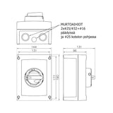 Turvakytkin Väännin Katko Kem 332 3X32A 400V 15Kw [3662143] |