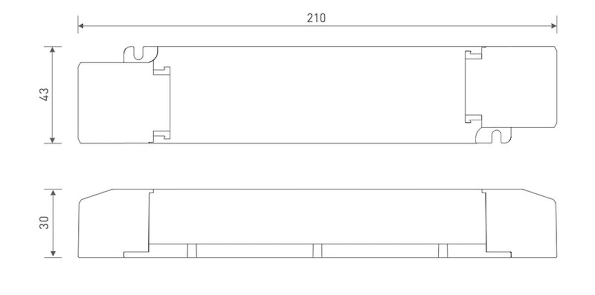 LED-liitäntälaite FTLight 24V 36W HIM. Led muuntaja IP20 [4018814]