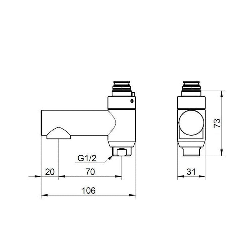 Vaihdinjuoksuputki Kääntyvä Kromi 6570342