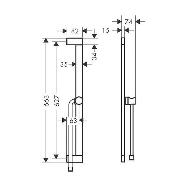 Suihkutanko Hansgrohe 24402700 Unica Valk [6550260] |