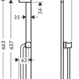 Suihkutanko Hansgrohe 24404000 Unica Kromi [6550261] |