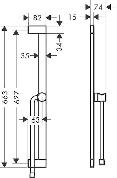 Suihkutanko Hansgrohe 24404000 Unica Kromi [6550261] |