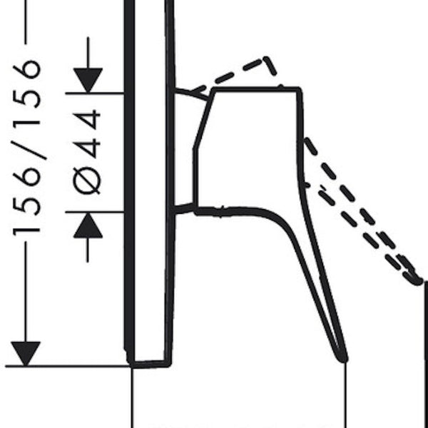 Pintaosa Hansgrohe 75615703 Vivenis Suihkuh Valk [6352036]