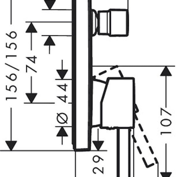 Pintaosa Hansgrohe 76415703 Finoris Ammehan Valk [6352037]