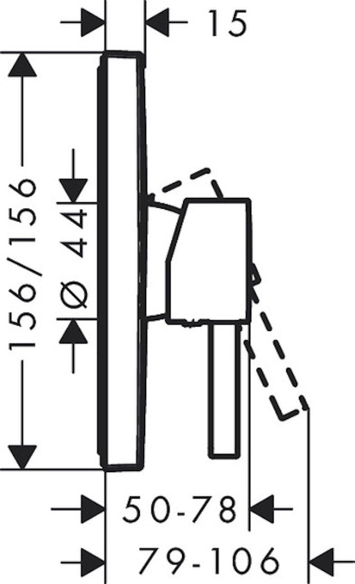 Pintaosa Hansgrohe 76615703 Finoris Suihku Valk [6352038]