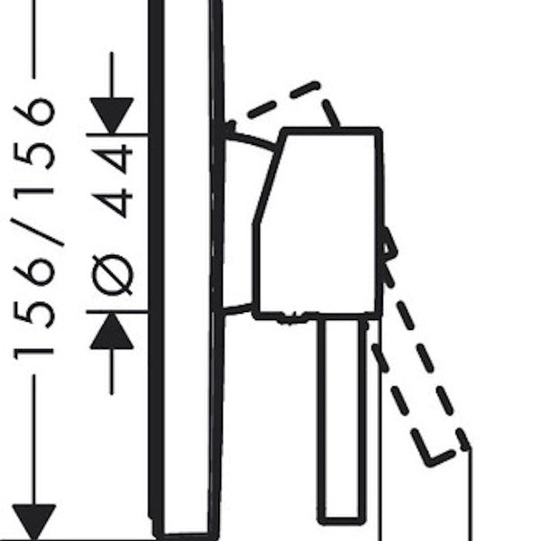 Pintaosa Hansgrohe 76615703 Finoris Suihku Valk [6352038]