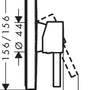 Pintaosa Hansgrohe 76615703 Finoris Suihku Valk [6352038]
