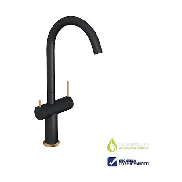 Keittiöhana Apk 21553A Roundpin - A Musta/Kup [6285294] |