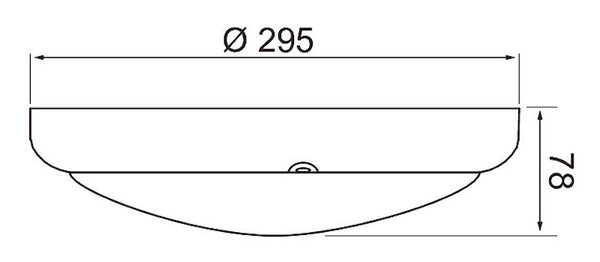 Yleisvalaisin Pinta Sono Ip54 15W 835 Pco Wh