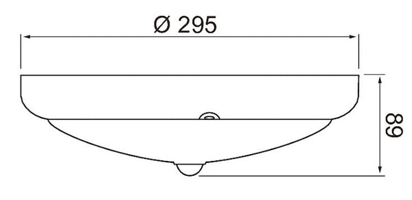 Tunnistinvalaisin Sono Ip54 13W 835 Pir/Ms Pco Wh