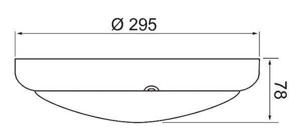 Tunnistinvalaisin Sono Ip54 15W 835 Ra/Ms Pco Wh