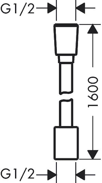 Suihkuletku Hansgrohe 28260000 Design 160 Cm Kromi [6550303]