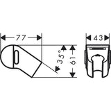 Suihkutangon Liuku Hansgrohe 28918210 Painettava Hiekka [6550329] |