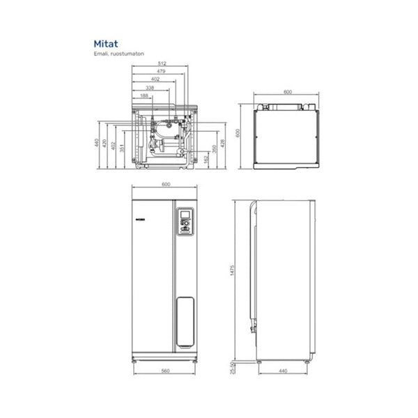 Lämpöpumppu Nibe VVM 225 VILP Sisäyks. varaaja [5362048] |