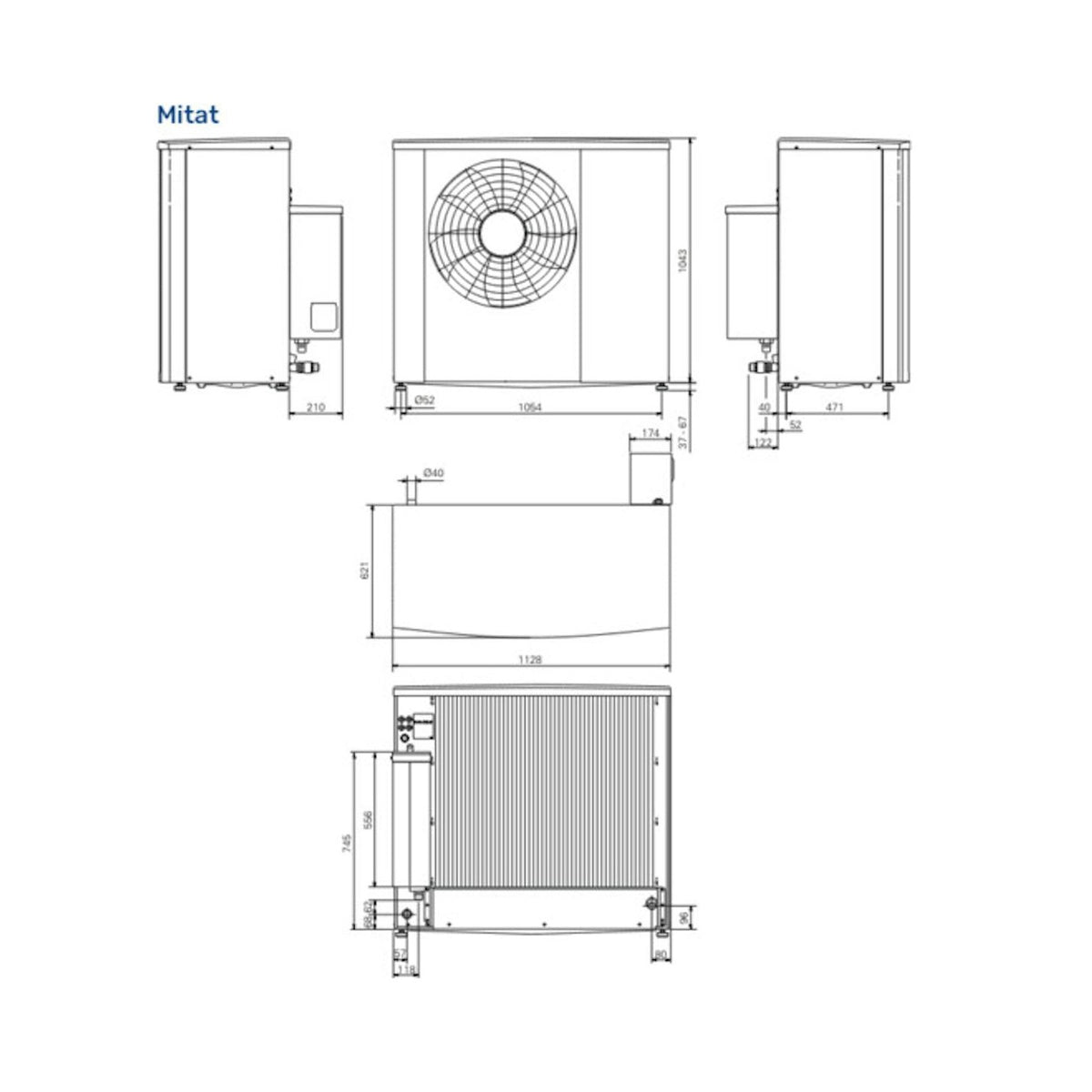 Ilma - vesilämpöpumppu S2125 - 8 3X 400V 064219 NIBE S2125 [5362911] |
