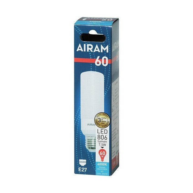 Led - Lamppu Airam Tub37 840 806Lm E27 Op [4711787] |