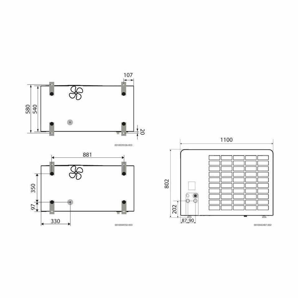 Ilma - vesilämpöpumppu Bosch Compress 5800 AW ulkoyksiköt AW - 5 KW [5361054] |