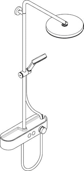 Suihkujärjestelmä Hansgrohe 24220000 Pulsify S Kromi [6352044]