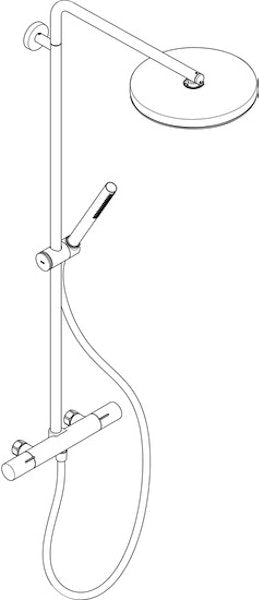 Suihkujärjestelmä Hansgrohe 24229670 Puro 260 Fine Musta [6352099]
