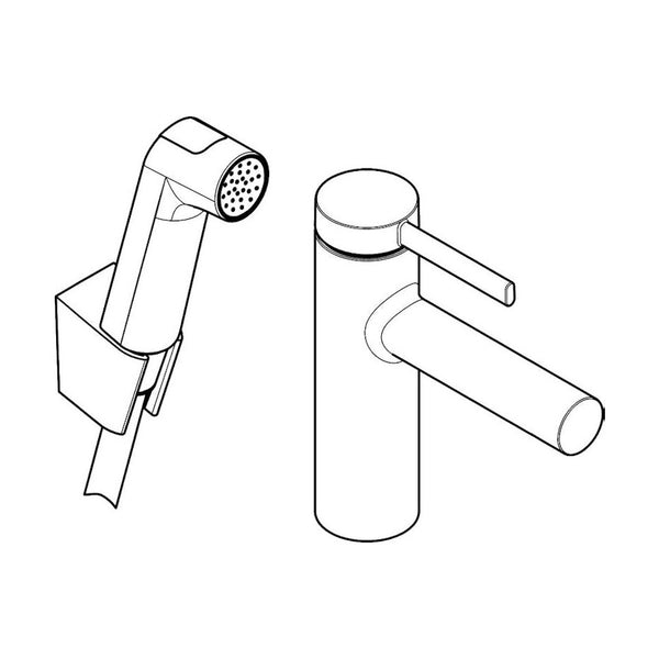 Pesuallashana Hansgrohe 74210000 Zesis Bide 100 Kromi [6151033]