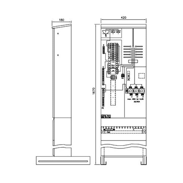 Mittauskeskus pinta Fe Ensto Esteri PR 1XVVS 4X10A 6X16A 50A [3428052] |
