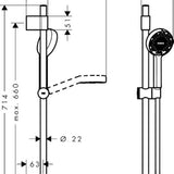 Suihkusetti Hansgrohe 28048000 Activera 2T Varia Kromi [6550385] |